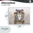 thumbnail image 4 of Stupell Industries Farmhouse Koala with Coffee Mug White Framed Giclee Art, 30 x 24, by George Dyachenko, 4 of 8