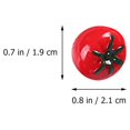 thumbnail image 4 of 10pcs Resin Simulation Tomato Mini Cherry Tomatoes Models Doll House Adornment, 4 of 5