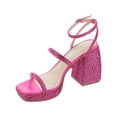 thumbnail image 2 of Betsey Johnson Womens Denni Rhinestone Ankle Strap Platform Sandals, 2 of 3