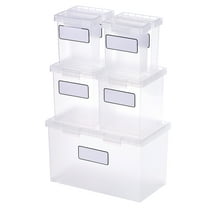 Bostitch Konnect Nest Clear Boxes, Stacking/Nesting, 7-Piece Bundle, 1 Large, 2 Medium, 4 Small
