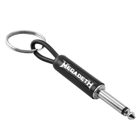 Megadeth Logo Guitar Plug Keychain