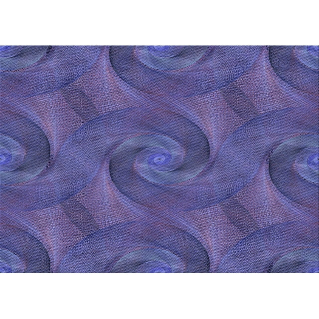 Ahgly Company Tapis d'Intérieur Lavables en Machine, Rectangle de Transition Bleu Moyen, 7' x 9'