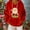 #050-Red, variant on Roncen Christmas Fleece Hoodies for Women Fuzzy Oversized Hoodie with Pockets Casual Pullover Hooded