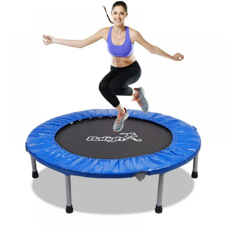 Mini Trampoline for Adults Rebounder Inch Trampoline Foldable Small Trampoline Folding for Trampoline Max 38 Indoor Kids 300 Fitness LBS Trampoline Workout Exercise