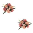 thumbnail image 1 of Toystoory Pillar Candle Rings Wreath Festival Wedding  Party Halloween Decor Door 2piezas Rosa, 1 of 1