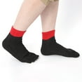 thumbnail image 3 of maskred Prévenir les Blessures au Pied pour Toute Aventure avec Chaussettes Résistantes aux Coupures à 5 Orteils Gris Est Noir Taches Rouges bindi 1Ensemble, 3 of 6