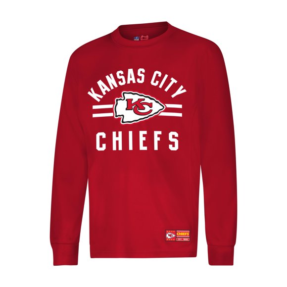 Ultra Game NFL Kansas City Chiefs Boys Super Soft Crew Neck Long Sleeve Sweatshirt, Team Color, 18/20