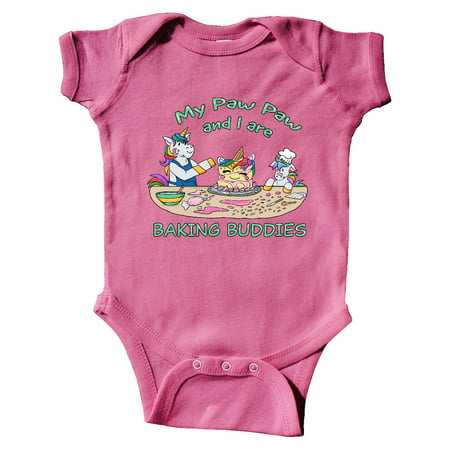 

Inktastic My Paw Paw and I are Baking Buddies Gift Baby Boy or Baby Girl Bodysuit