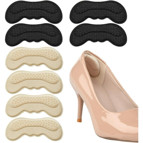 Heel Pads for Shoes That are Too Big,Heel Inserts,Heel Grips for Women High Heel Anti-Slip and Blister,Filler Improved Shoe Fit and Comfort,Heel Cushion Inserts Prevent Loose Shoes(4 Pairs)