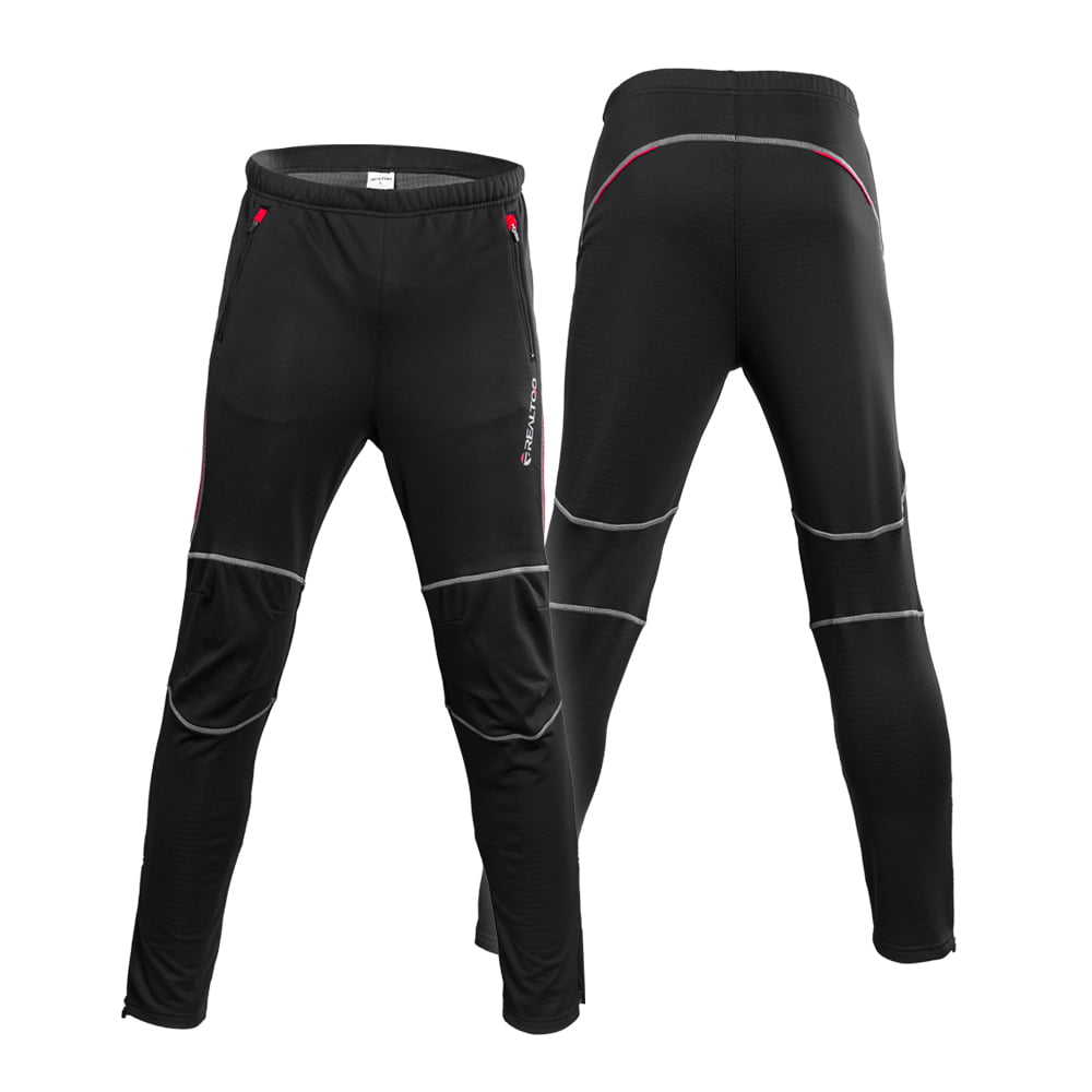 Men Cycling Long Pants Windproof Thermal Trousers MTB Bike Legging Pants Winter 