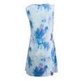 thumbnail image 4 of Amazhiyu Womens Summer Casual Dresses Sleeveless Crew Neck Short Dress Tie Dye Tank Sundress, 4 of 8