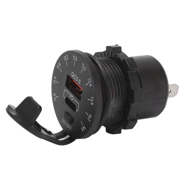 Cargador De Coche, Cargador USB Para Coche, Chip De Control Inteligente, Multicolor Fresco Para RV Para Camión Para Barco Cergrey Car Charger Adapter