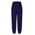 thumbnail image 5 of Fartey Womens Joggers Pants with Pockets Drawstring High Waisted Sweatpants Comfy Elastic Waist Jogging Pants Cinch Bottom Sweat Pants Purple L, 5 of 7