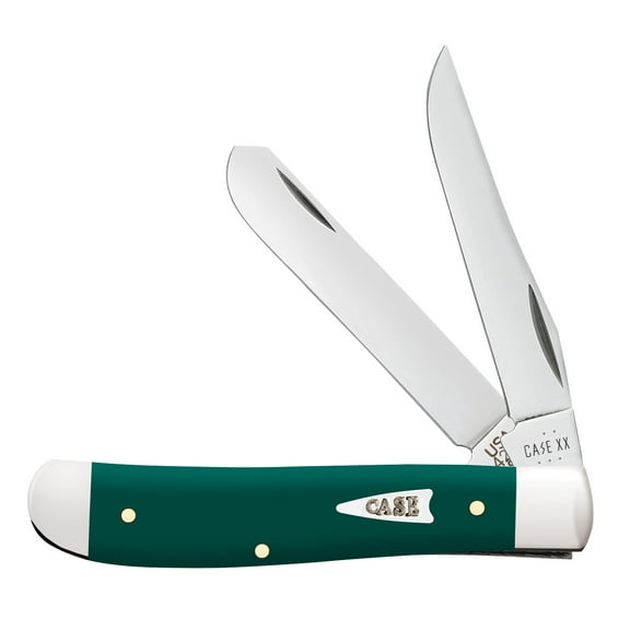 Case XX Knives Mini Trapper Spruce Green Synthetic Stainless Pocket Knife