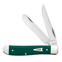 Case XX Knives Mini Trapper Spruce Green Synthetic Stainless Pocket Knife
