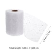 thumbnail image 2 of ORDDIART 4 Rolls White Flower Wrapping Ribbon Christmas Decorations Flat Seasonal Style Bouquet Packaging 16x6x0.04in, 2 of 8