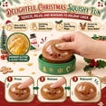 thumbnail image 5 of CQHVKQ 6 Pack 2" Christmas Mini Dumpling Squishy Mystery Box, Christmas Mystery Squishy Dumplings, Glitter Dumpling Stress Squeeze Balls, Mystery Surprise Christmas Squishy Toys for Kids, Age 3+, 5 of 10