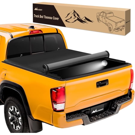 Nilight Soft Roll Up Truck Bed Tonneau Cover Compatible with Toyota Tacoma 2016 2017 2018 2019 2020 2021 2022 2023 5ft