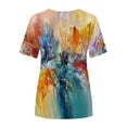 thumbnail image 6 of Patlollav Womens Plus Size Tops Funny Print Casual Loose Fit Tee Shirts Blouse Print Shirt, 6 of 6