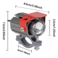 thumbnail image 2 of Par Auxiliares Led Externo Faros Para Auto Moto Con Estrobo, 2 of 8