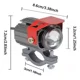 thumbnail image 2 of Par Auxiliares Led Externo Faros Para Auto Moto Con Estrobo, 2 of 8