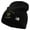 Black, variant on US Army Veteran Military Embroidered 8 Inch Knitted Short Beanie - Navy OSFM