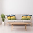 thumbnail image 4 of Ambesonne Nature Throw Pillow Cover 4 Pack, Sunset at Meadow Poppy, 20", Red Green Blue, 4 of 5