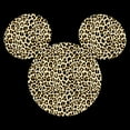 thumbnail image 2 of Women's Mickey & Friends Cheetah Print Mouse Logo Graphic T-Shirt, 2 of 3