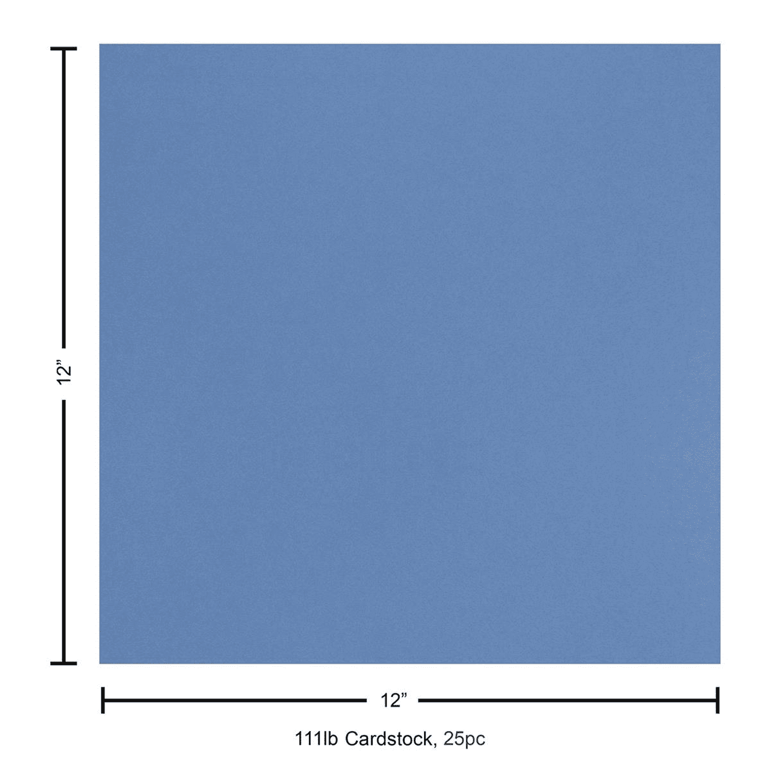 Paper Accents Cardstock 12"x 12" Heavyweight Smooth 111lb 25pc Azure