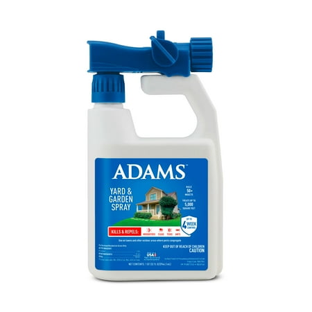 Adams Yard & Garden Spray, Kills Mosquitoes, Fleas, Ticks & Other Outdoor Pests, 32 fl oz