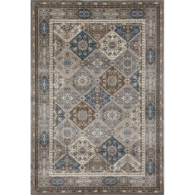 Art Carpet 841864102819 5 x 8 ft. Arabella Collection Comfort Panel Woven Area Rug, Gray