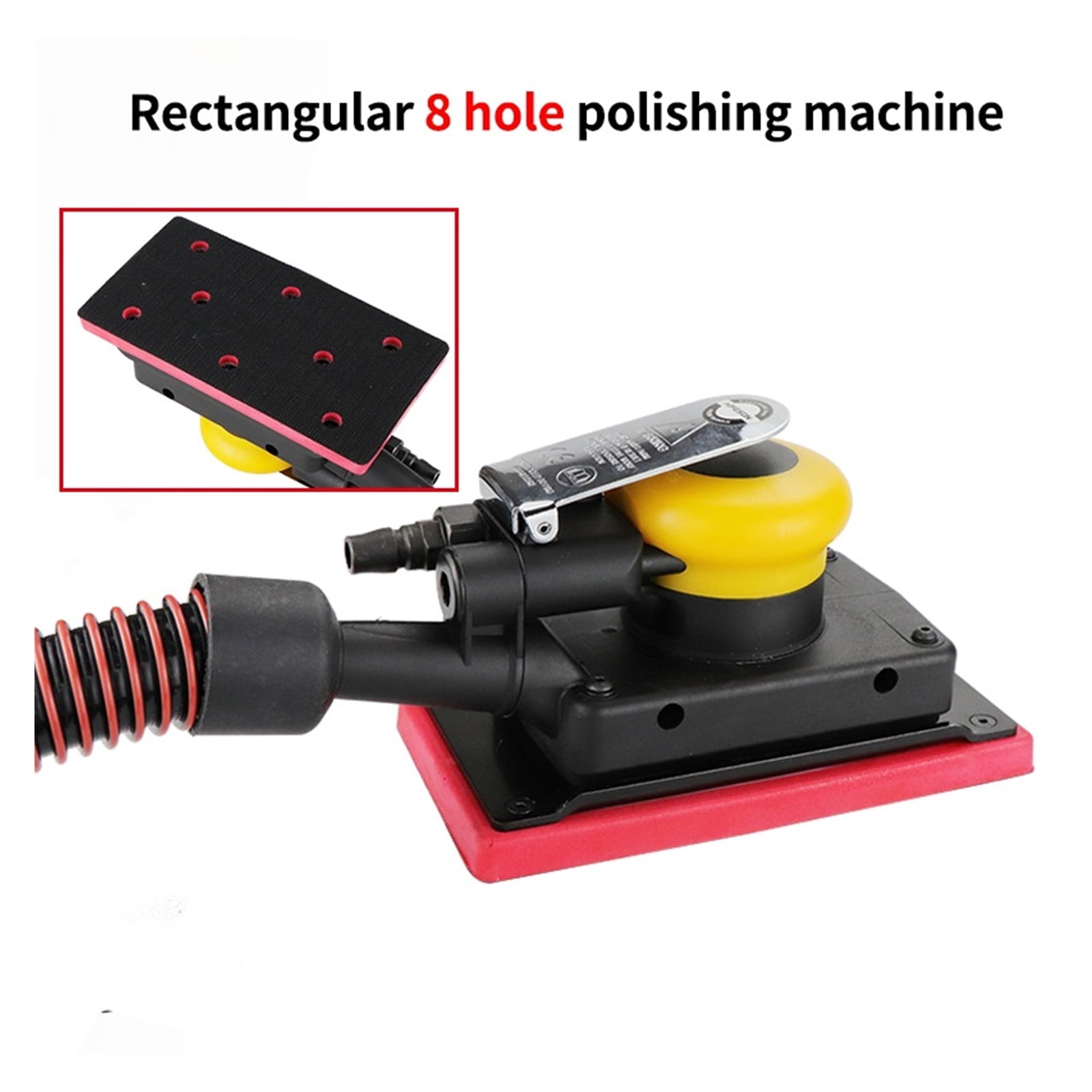 Pneumatic Orbital Rectangular Sander Square Air Sander Pad Grinder Polisher Sanding Tool Jitter Bug Sanders
