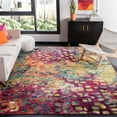 thumbnail image 3 of SAFAVIEH Madison Candelario Abstract Polka Dots Runner Rug, Grey/Orange, 2'2" x 16', 3 of 6