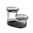 thumbnail image 3 of Cesta de frutas de 3 capas, centro de mesa multiusos, estante para ahorrar espacio para verduras, soporte para frutas, bocadillos, cebollas, papas, Negro, 3 of 8