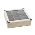 thumbnail image 2 of White Wooden Tea Bag Box, 2 of 4