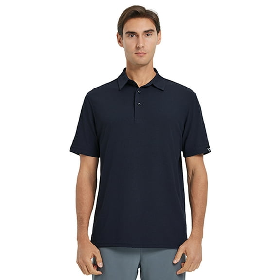 DTWOOO Men’s Waffle Jacquard Polo Shirts Short Sleeve Casual Solid Stylish Dry Fit Performance Golf Polo Shirts for Men