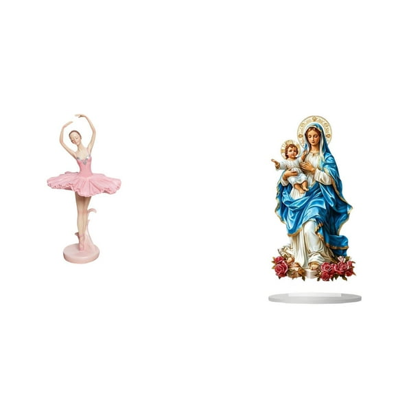 Estatua de la bailarina,Estatua de niña de ballet Escultura de niña de resina Artesanía,Letrero de mesa,Decoración de escritorio acrílica Rincón festivo Decoración del hogar,Decoración