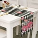 thumbnail image 5 of Camino de mesa para San Valentín, mantel supersuave para catering, bodas, cocinas, fiestas, vacaciones, picnics, decoración del hogar, 13 x 72 pulgadas de largo, romántico, con textura artística de co, 5 of 6