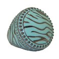 thumbnail image 1 of Bague Mode Haute en Époxy Turquoise Léger, 1 of 1