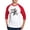 Red/White, variant on CafePress - Pugs Can Jump - Cotton Baseball Jersey, 3/4 Raglan Sleeve Shirt