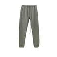 thumbnail image 3 of Pantalones largos para hombre, con cintura elástica, color liso, con cordón y bolsillos, de poliéster., 3 of 4