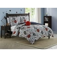 thumbnail image 2 of Mytex Home Fashions League Sports, Kids, 4-Piece Reversible Comforter Set, Full, Gray, 2 of 4