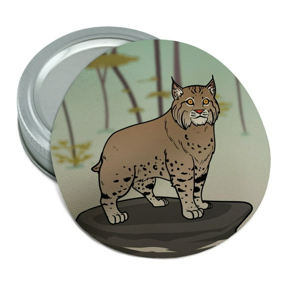 Bobcat Lynx Cat Round Rubber Non-Slip Jar Gripper Lid Opener
