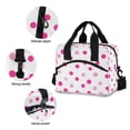 thumbnail image 3 of FORMRS Reusable Lunch Bag for Work School Leakproof Insulated Cooler with Adjustable Shoulder Strap, Purple Polka Dots, 3 of 6