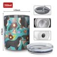 thumbnail image 4 of 12oz Coffee Tumblers Bernese Mountain and Flower Stainless Steel Vacuum Insulated Travel Tumbler Coffee Cups Mug with Lid and Straw with Cleaning Brush for Cold & Hot Drinks, 4 of 5