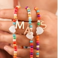 thumbnail image 4 of Collar Ursteel Initial con cuentas doradas y plata 14+2 cm, 4 of 7