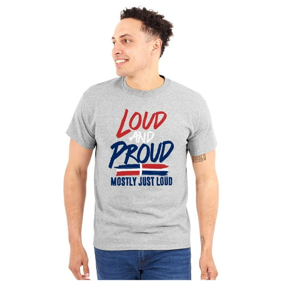 Loud Proud Dominican Heritage Pride Men's Graphic T Shirt Tees Brisco Brands S