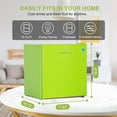 Frestec 1.7 Cu.Ft Mini Fridge with Freezer, Mini Fridge for Bedroom