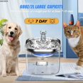 thumbnail image 5 of AMOBOX-Dispensador de agua para mascotas de acero inoxidable, inducción automática de fuente, temperatura constante inteligente, gatos y perros pequeños, 5 of 5