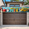 thumbnail image 5 of Colorful Welcome to Pre K Banner with School Bus Books Apples Alarm Clock Backdrop Decor for Preschool Opening Party Classroom Decorations Photography Props, 5 of 8